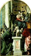 Paolo  Veronese holy family with ss oil painting on canvas